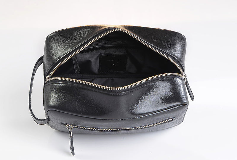 Leather Wash Bag - TLB - The Leather Boutique