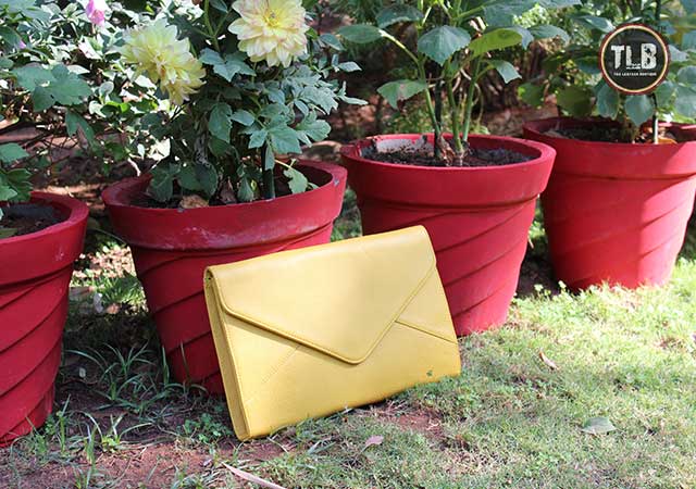 Dahlia Leather Clutch - TLB - The Leather Boutique