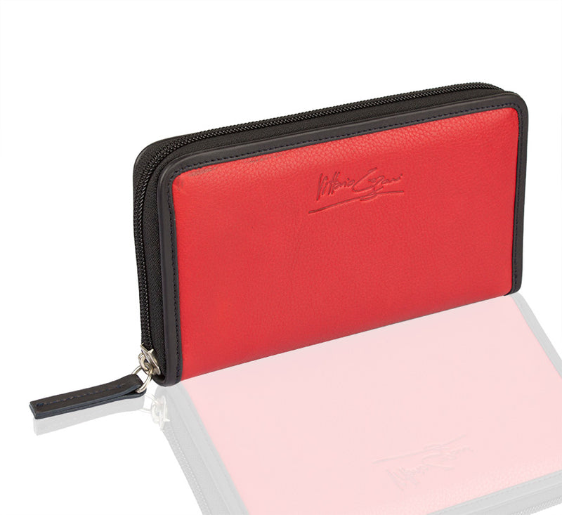 Duality Zip Around Wallet - TLB - The Leather Boutique