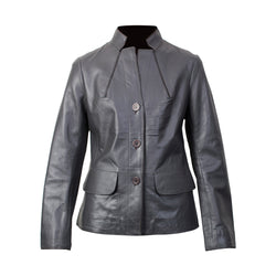 Women's Leather Jacket (Resin Nappa) - TLB - The Leather Boutique