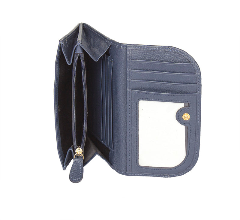Lil Flap Leather Wallet - TLB - The Leather Boutique