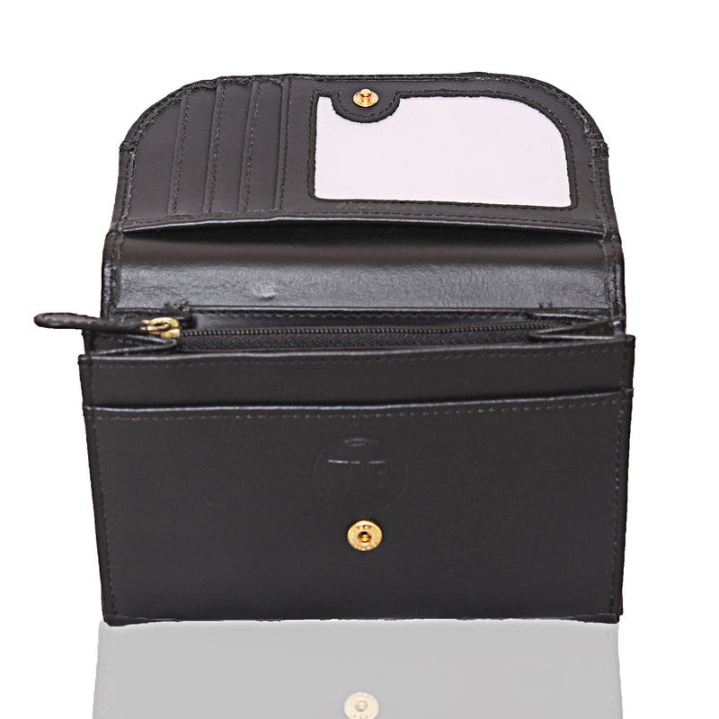 Lil Flap Leather Wallet - TLB - The Leather Boutique