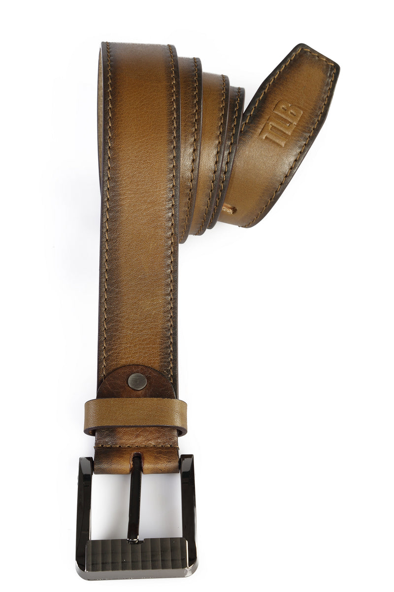 Casual Leather Belt - TLB - The Leather Boutique