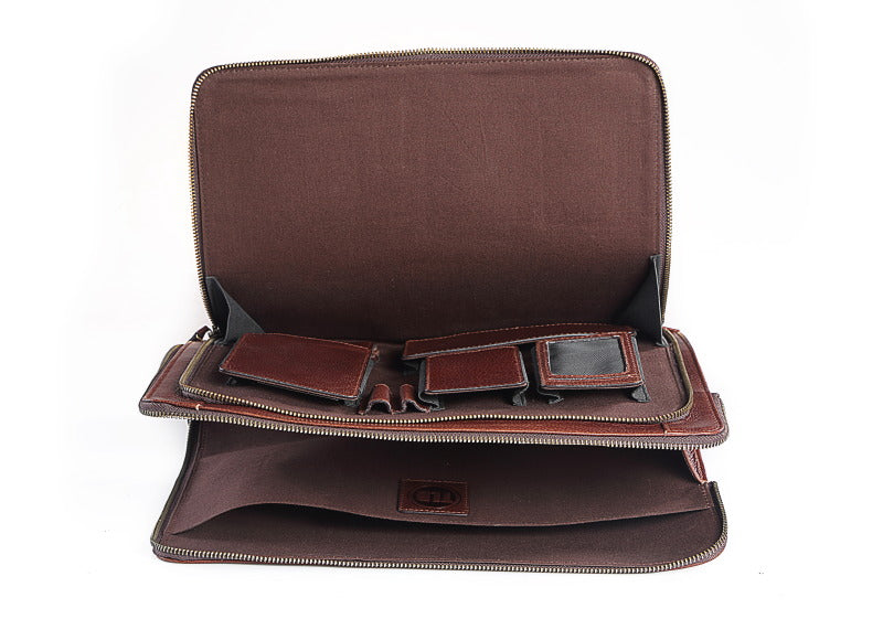 Wallstreeter Leather Laptop Sleeve - TLB - The Leather Boutique