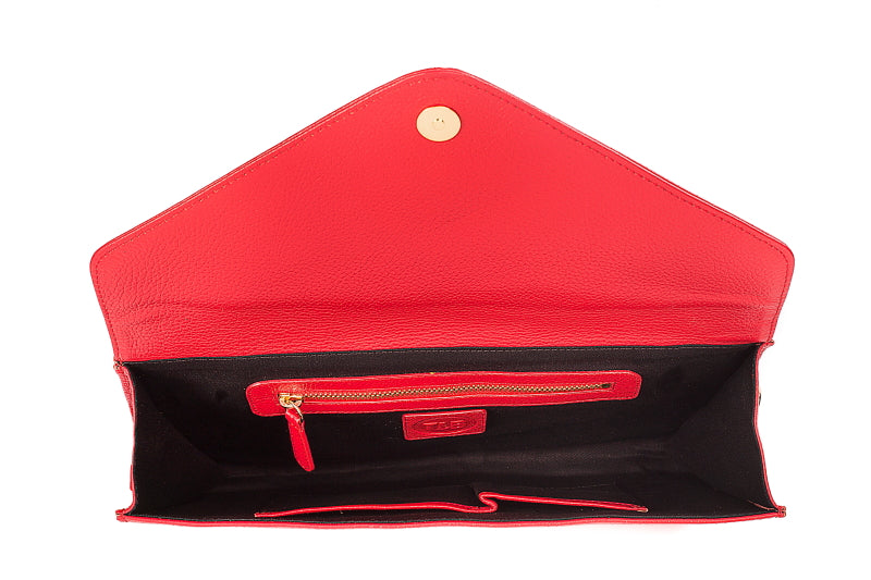 Dahlia Leather Clutch - TLB - The Leather Boutique