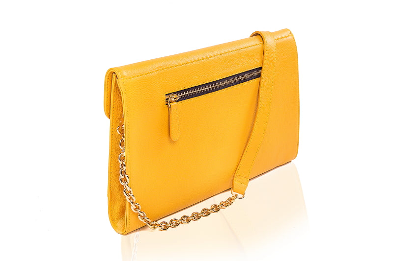Dahlia Leather Clutch - TLB - The Leather Boutique