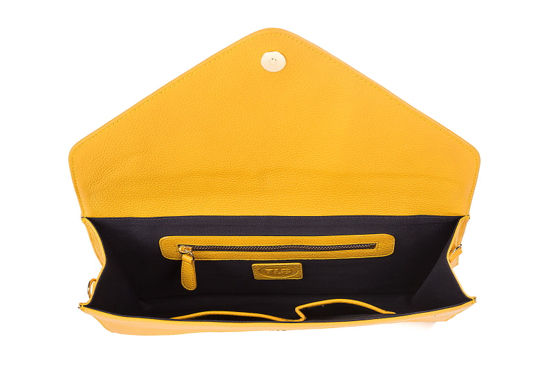 Dahlia Leather Clutch - TLB - The Leather Boutique