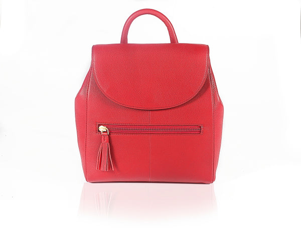 Strawberry Fields Leather Backpack - TLB - The Leather Boutique