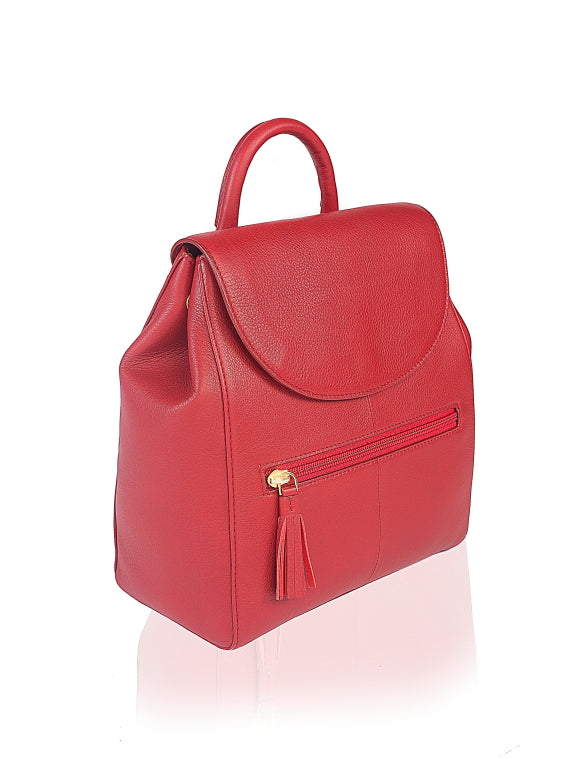 Strawberry Fields Leather Backpack - TLB - The Leather Boutique