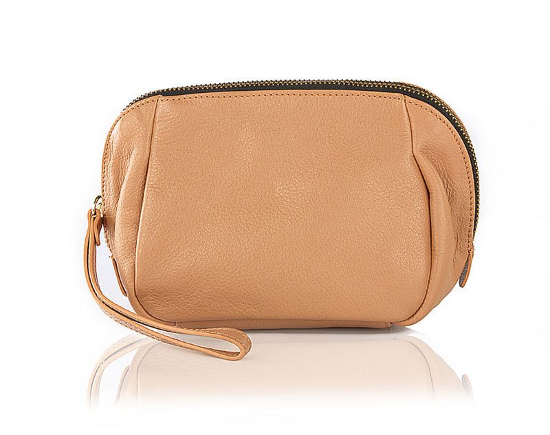 Lily Wristlet Leather Pouch - TLB - The Leather Boutique