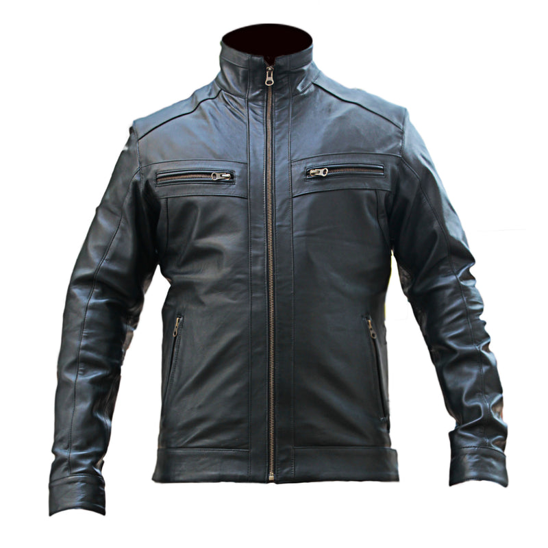 Mens Nappa Leather Jacket (Peter) - TLB - The Leather Boutique