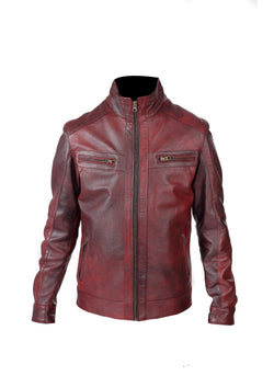 Mens Nappa Leather Jacket (Peter) - TLB - The Leather Boutique
